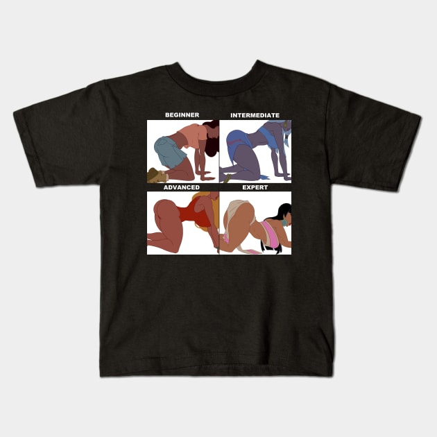 Biginner To Expert Kids T-Shirt by KingVego